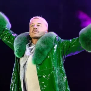 Ed Sheeran’s Tour Macklemore Green Coat