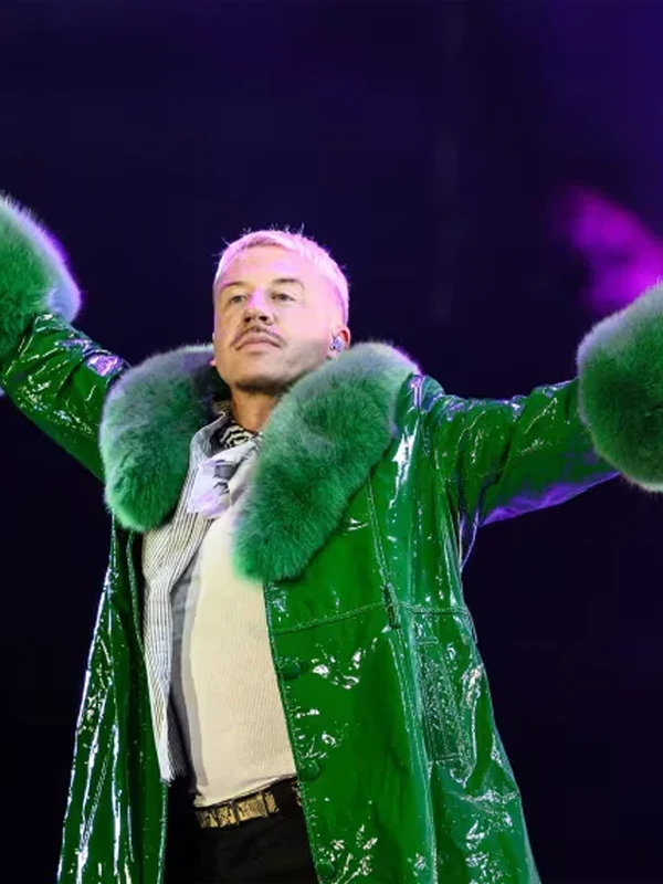 Ed Sheeran’s Tour Macklemore Green Coat