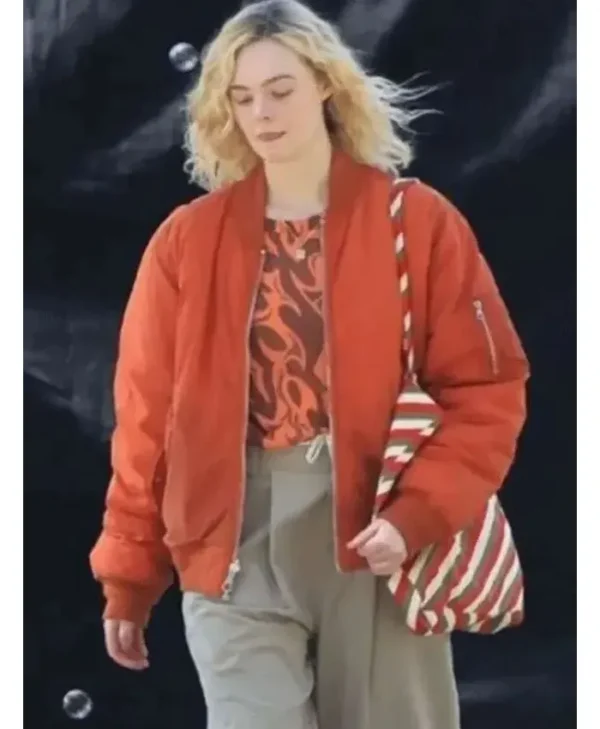 Elle Fanning Margo’s Got Money Troubles Bomber Jacket