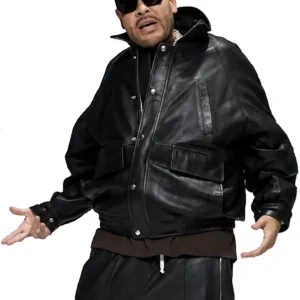 FAT JOE Set Of Keys Video Black Leather Jacket
