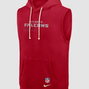 Falcons 2026 Michael Penix Jr. Sideline Sleeveless Hoodie