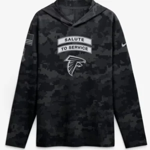 Falcons 2026 Salute to Service Hooded Long Sleeve T-Shirt