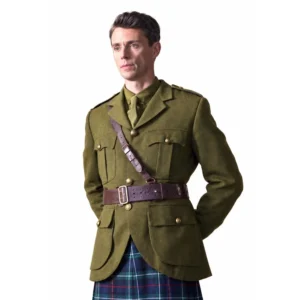 Fortitude 2026 Matthew Goode Olive Green Military Jacket