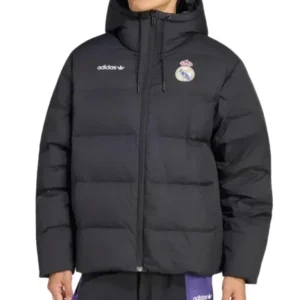 Get Adidas Real Madrid EQT Black Puffer Jacket