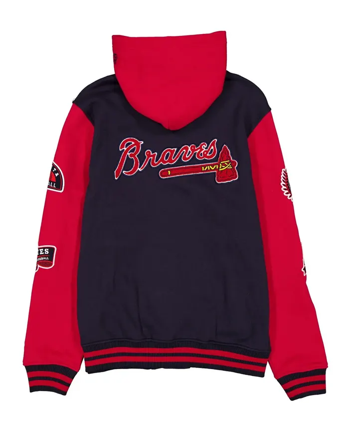 Get Atlanta Braves Throwback Patch Letterman Jacket