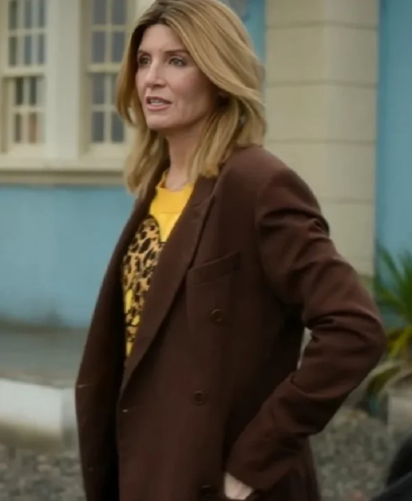 Get Bad Sisters Sharon Horgan Brown Wool Coat