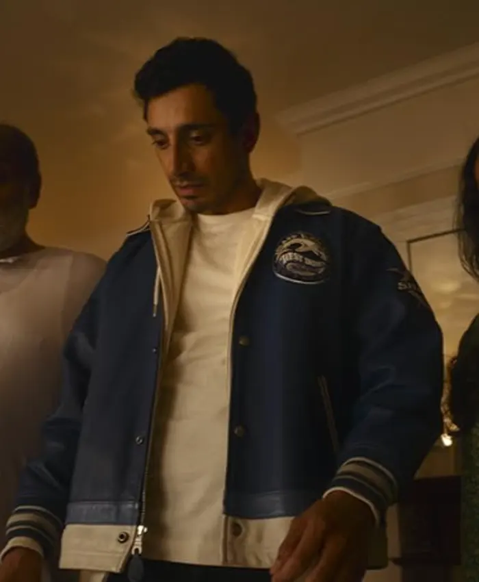 Get Bait Shah Latif Blue Bomber Varsity Jacket