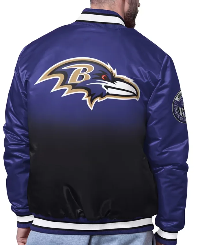 Get Baltimore Ravens Starter Purple Pass Rush Varsity Jacket