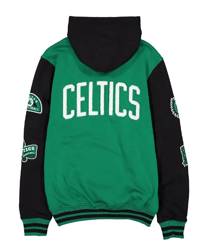 Get Boston Celtics Throwback Patch Letterman Jacket