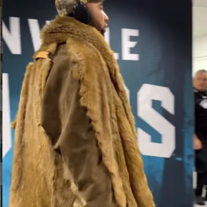 Get CJ Stroud Houston Texans Jaguar Fur Trench Coat