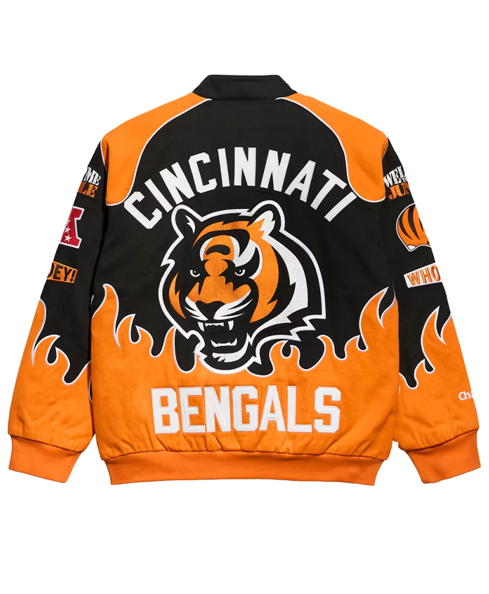 Get Cincinnati Bengals Chalk Line Black Premium Racing Jacket