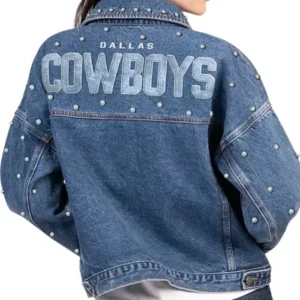 Get Dallas Cowboys G-III 4Her by Carl Banks Pearl Denim Jacket