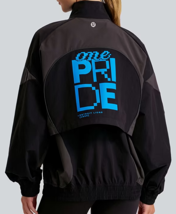 Get Detroit Lions lululemon Women’s Black Ventilated Oversized Track Jacket