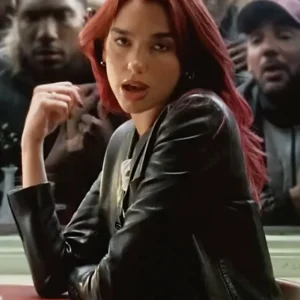 Get Dua Lipa Training Season Leather Jacket