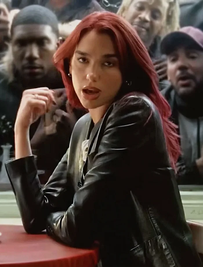 Get Dua Lipa Training Season Leather Jacket