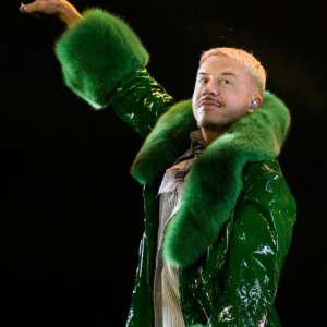 Get Ed Sheeran’s Tour Macklemore Green Coat