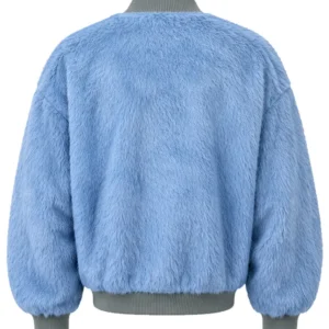 Get FAT JOE Set Of Keys Video Blue Fur Bomber Jacket