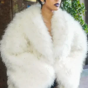 Get Gucci Spring 2027 Cardi B White Fur Coat