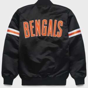 Get HOMAGE X Starter Bengals Black Satin Jacket