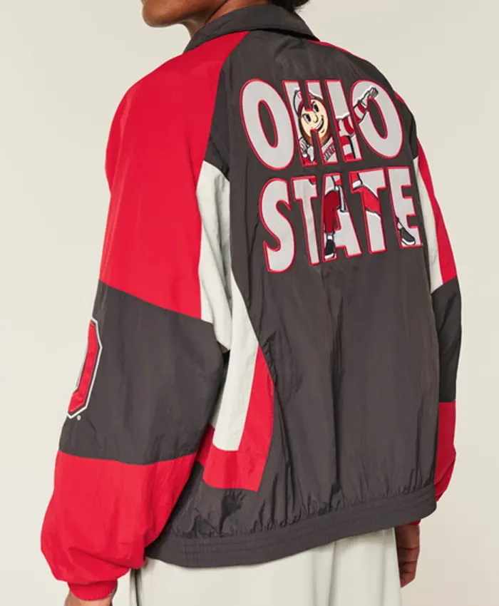 Get Hollister Ohio State University Buckeyes Windbreaker Jacket