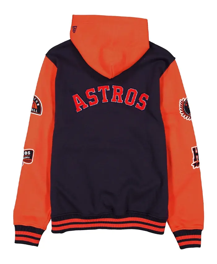 Get Houston Astros Throwback Patch Letterman Jacket