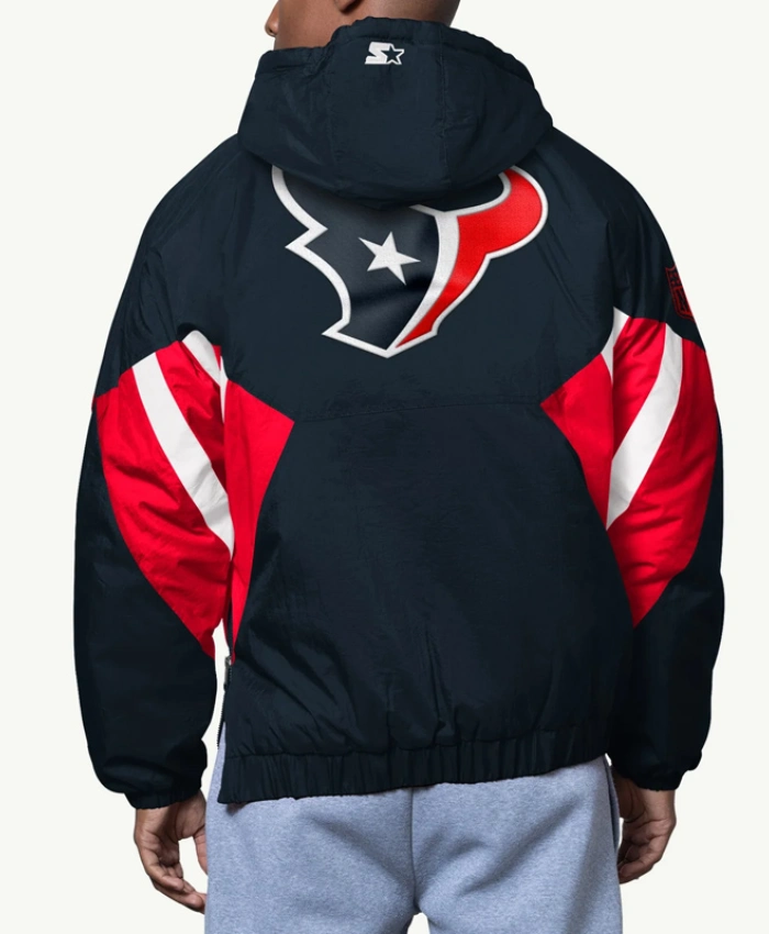 Get Houston Texans Classic Breakaway Half-Zip Hooded Jacket