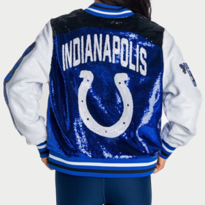 Get Indianapolis Colts Wild Collective Zip Sequin Jacket