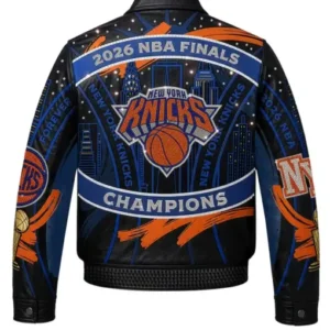 Get JH Design New York Knicks 2026 Champions Leather Jacket