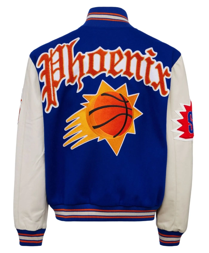 Get Jeff Hamilton Phoenix Suns Wool & Leather Varsity Jacket