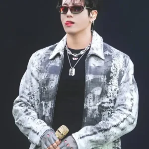 Get Jungkook BTS World Tour ARIRANG Chicago Diesel Jacket For Sale