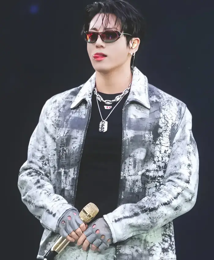 Get Jungkook BTS World Tour ARIRANG Chicago Diesel Jacket For Sale