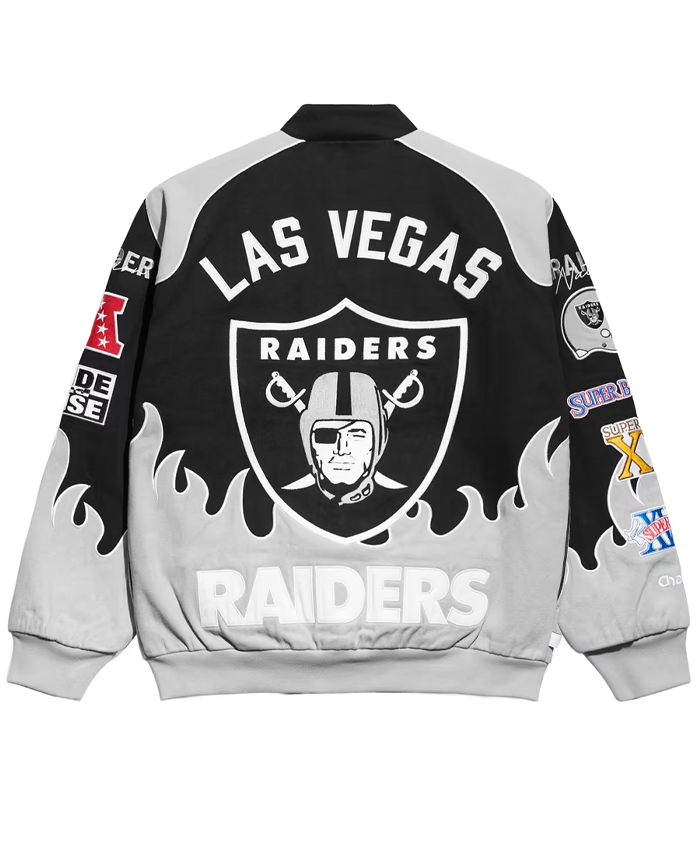Get Las Vegas Raiders Chalk Line Black Premium Racing Jacket