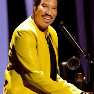 Get Lionel Richie The Muny Yellow Leather Jacket