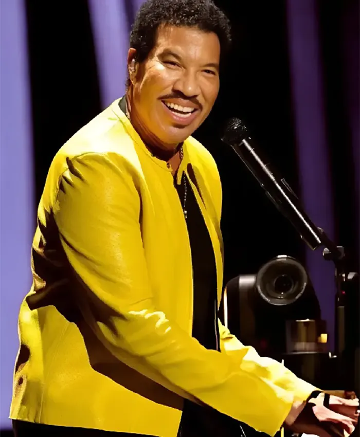 Get Lionel Richie The Muny Yellow Leather Jacket