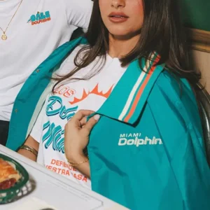 Get Los Delfines de Miami Teal Jacket
