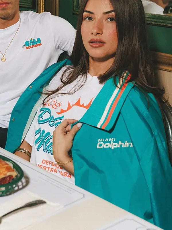 Get Los Delfines de Miami Teal Jacket