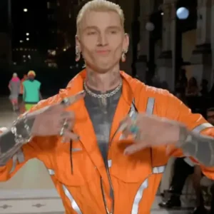 Get MGK Vogue Runway Orange Jumpsuit