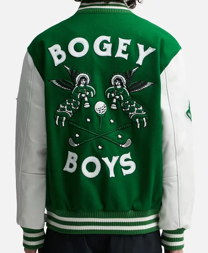 Get Macklemore Bogey Boys Green Varsity Jacket