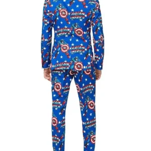 Get Marvel Captain America Print Suit
