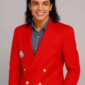 Get Michael Jackson Award Ceremony Red Blazer