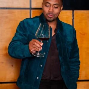 Get Nas 53rd Birthday Suede Jacket