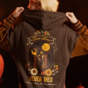 Get Nightmare Before Christmas Floral Varsity Jacket