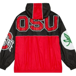 Get Ohio State Buckeyes Windbreaker Black Jacket