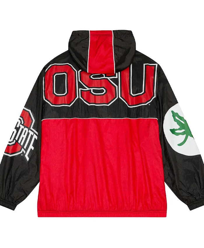 Get Ohio State Buckeyes Windbreaker Black Jacket