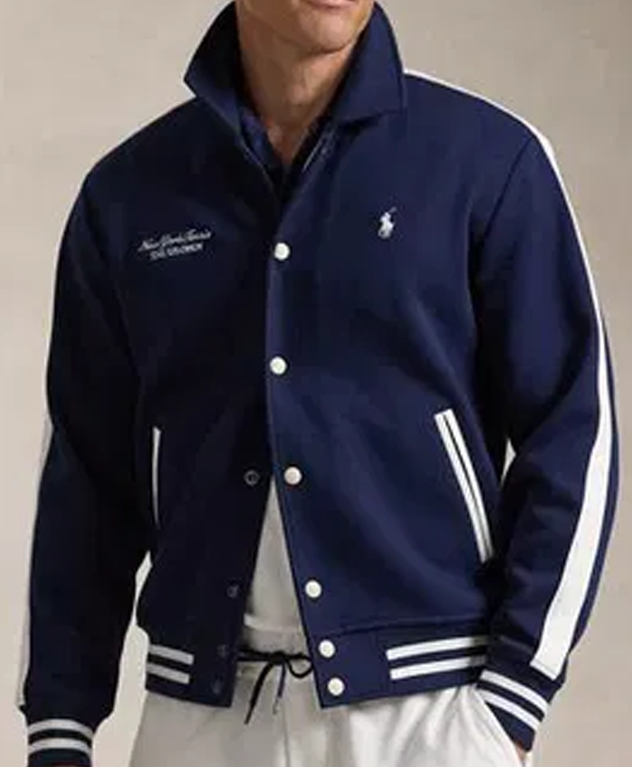Get Polo Ralph Lauren US Open Crest Double-Knit Jacket