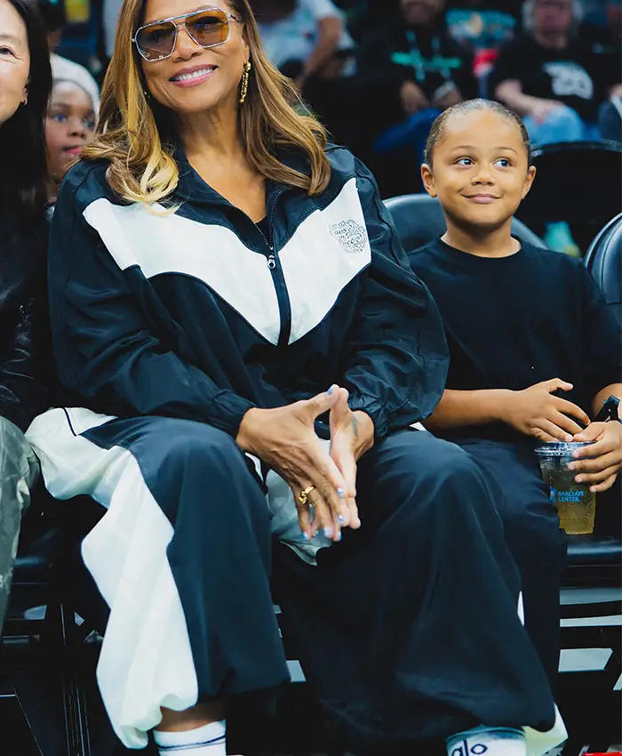Get Queen Latifah WNBA ATL vs. NYL Black Tracksuit