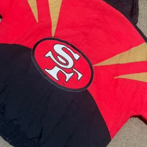 Get SF 49ers NFL Pro Line 90s Red Vintage Full-Zip Jacket