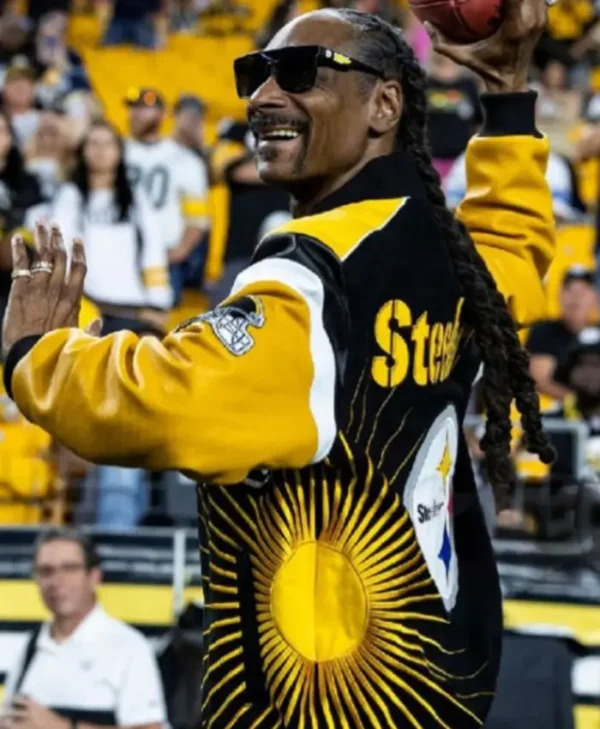 Get SNF Snoop Dogg Steelers Varsity Jacket