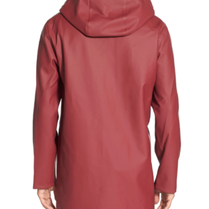 Get Stutterheim Stockholm Burgundy Hooded Raincoat