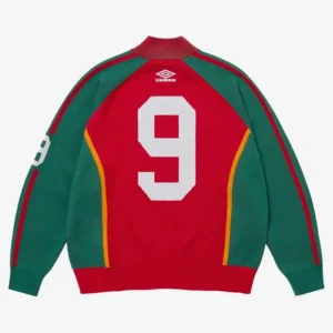 Get Supreme x Umbro Red and Green Zip-up Jacket